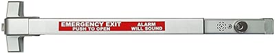 Commercial Door Push Bar Panic Exit Device with Alarm Sprayed Aluminum