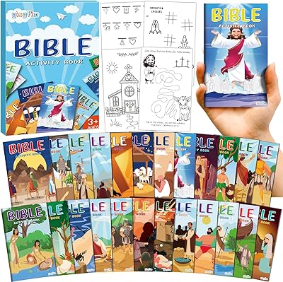 Mini Christian Activity Books Coloring Books Kids Bible Verse Religious Party